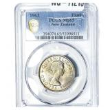 1963 New Zealand 1 Florin PCGS MS65