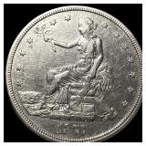 1877-S Silver Trade Dollar CLOSELY  UNCIRCULATED
