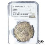 1878GO FR Mexico Silver 8 Reales NGC AU58