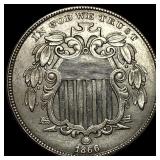 1866 Shield Nickel UNCIRCULATED