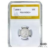 1898-S Barber Dime PGA MS62+