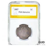 1807 Draped Bust Large Cent PGA Genuine