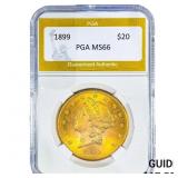 1899 $20 Gold Double Eagle PGA MS66