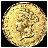 1860 Gold $1 Indian Head Type 3 HIGH GRADE
