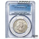 1949 Franklin Half Dollar PCGS MS66 FBL