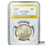 1937 Roanoke Half Dollar PGA MS66