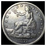 1877-S Silver Trade Dollar NEARLY  UNCIRCULATED