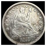 1861 Seated Liberty Quarter CLOSELY  UNCIRCULATED