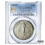 1909-S U.S. Philippines Silver 1 Peso PCGS XF Deta