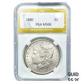 1880 Morgan Silver Dollar PGA MS66