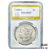 1900-S Morgan Silver Dollar PGA MS64