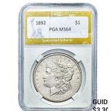 1892 Morgan Silver Dollar PGA MS64