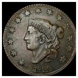 1830 Coronet Head Large Cent NEARLY  UNCIRCULATED
