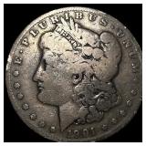 1901-S Silver Morgan Dollar LIGHTLY  CIRCULATED