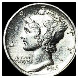1916 Mercury Dime CHOICE BU