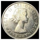 1958 Canada Silver Dollar British Columbia  CLOSE