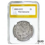 1900-O/CC Morgan Silver Dollar PGA Genuine