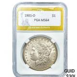 1901-O Morgan Silver Dollar PGA MS64