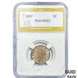 1897 Liberty Victory Nickel PGA MS63