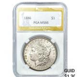 1886 Morgan Silver Dollar PGA MS66