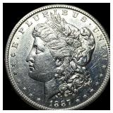 1887-S Morgan Silver Dollar UNCIRCULATED
