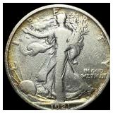 1921 Silver Walking Liberty Half Dollar  NEARLY U