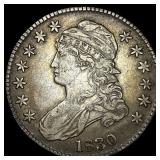 1830 Capped Bust Half Dollar NEARLY  UNCIRCULATED