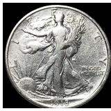 1918-D Walking Liberty Half Dollar NEARLY  UNCIRC