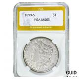 1899-S Morgan Silver Dollar PGA MS63