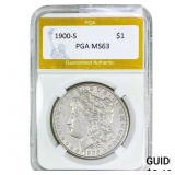 1900-S Morgan Silver Dollar PGA MS63