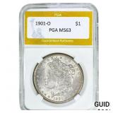 1901-O Morgan Silver Dollar PGA MS63