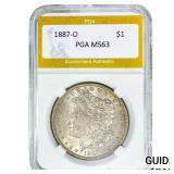 1887-O Morgan Silver Dollar PGA MS63