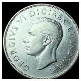 1945 Canada Silver 50 Cents HIGH GRADE