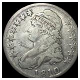 1810 Capped Bust Half Dollar ABOUT  UNCIRCULATED