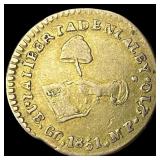1851-Mo Mexico Gold 1/2 Escudo LIGHTLY  CIRCULATE