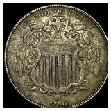 1866 Shield Nickel NEARLY UNCIRCULATED