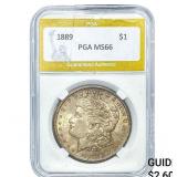 1889 Morgan Silver Dollar PGA MS66