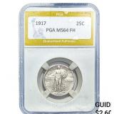 1917 Standing Liberty Quarter PGA MS64FH