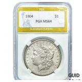 1904 Morgan Silver Dollar PGA MS64