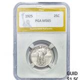 1925 Standing Liberty Quarter PGA MS65