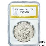 1879-S Rev 78 Morgan Silver Dollar PGA MS62