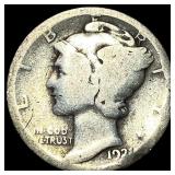 1921 Silver Mercury Dime NICELY CIRCULATED