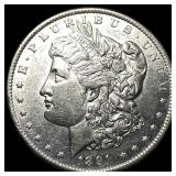 1891-CC spitting eagle Silver Morgan Dollar  UNCI
