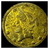 1864 Gold California Fractional Half Dollar  LIGH