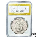 1879-S Morgan Silver Dollar PGA MS67