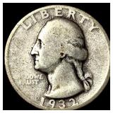 1932 Silver Quarter LIGHTLY CIRCULATED