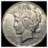 1927-D Silver Peace Dollar NEARLY UNCIRCULATED