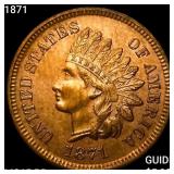1871 Indian Head Cent GEM BU