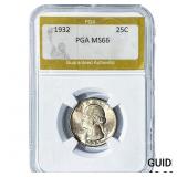 1932 Washington Silver Quarter PGA MS66