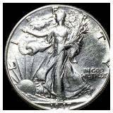 1947-D Silver Half Dollar Walking Liberty UNCIRCUL